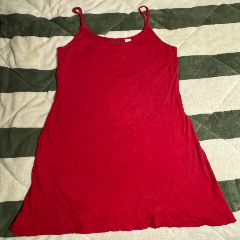 Express Bleus Red Ribbed Mini Dress - ver stretchy